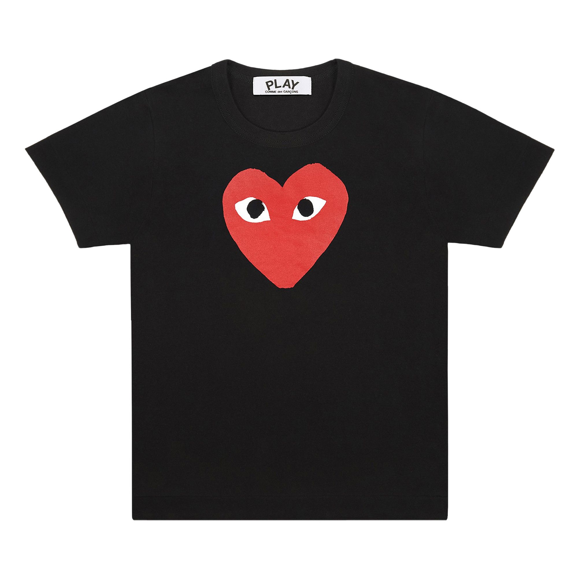 Buy Comme des Garçons PLAY Red Heart T-Shirt 'Black' - AZ T112 051