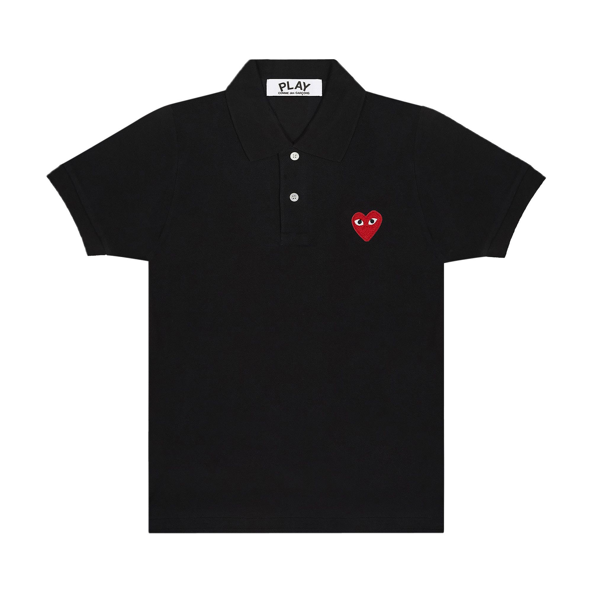 Buy Comme des Garçons PLAY Heart Polo 'Black' - AZ T006 051