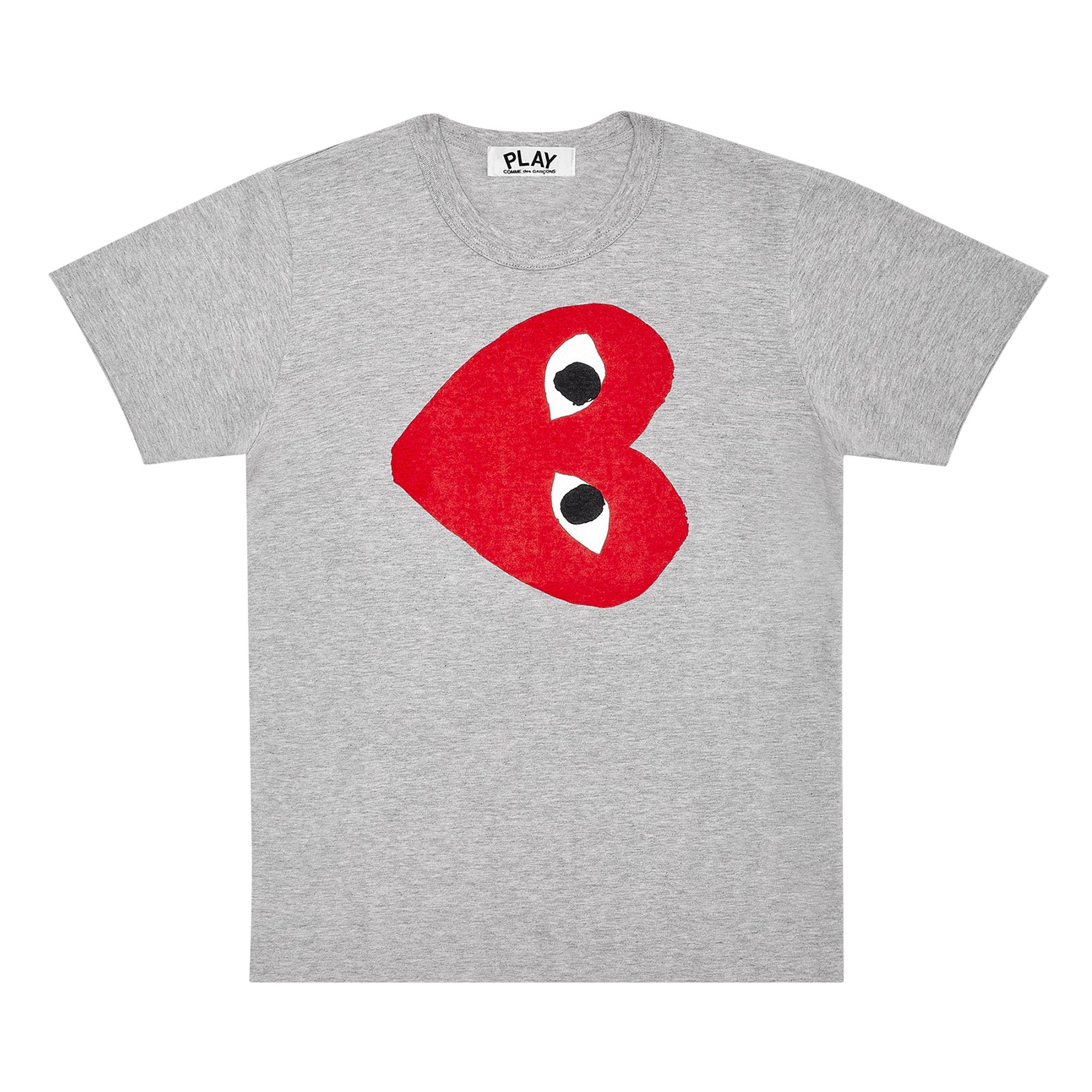 Buy Comme des Garçons PLAY Red Heart T-Shirt 'Grey' - AZ