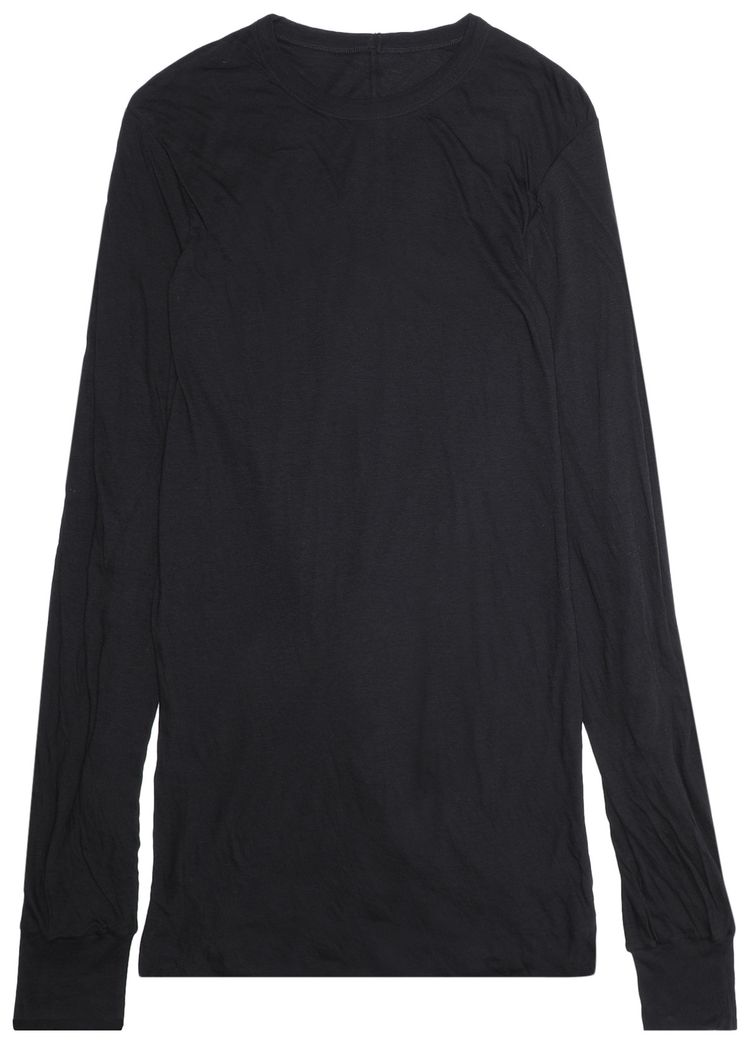 Rick Owens Double Layer Long Sleeve Shirt Black