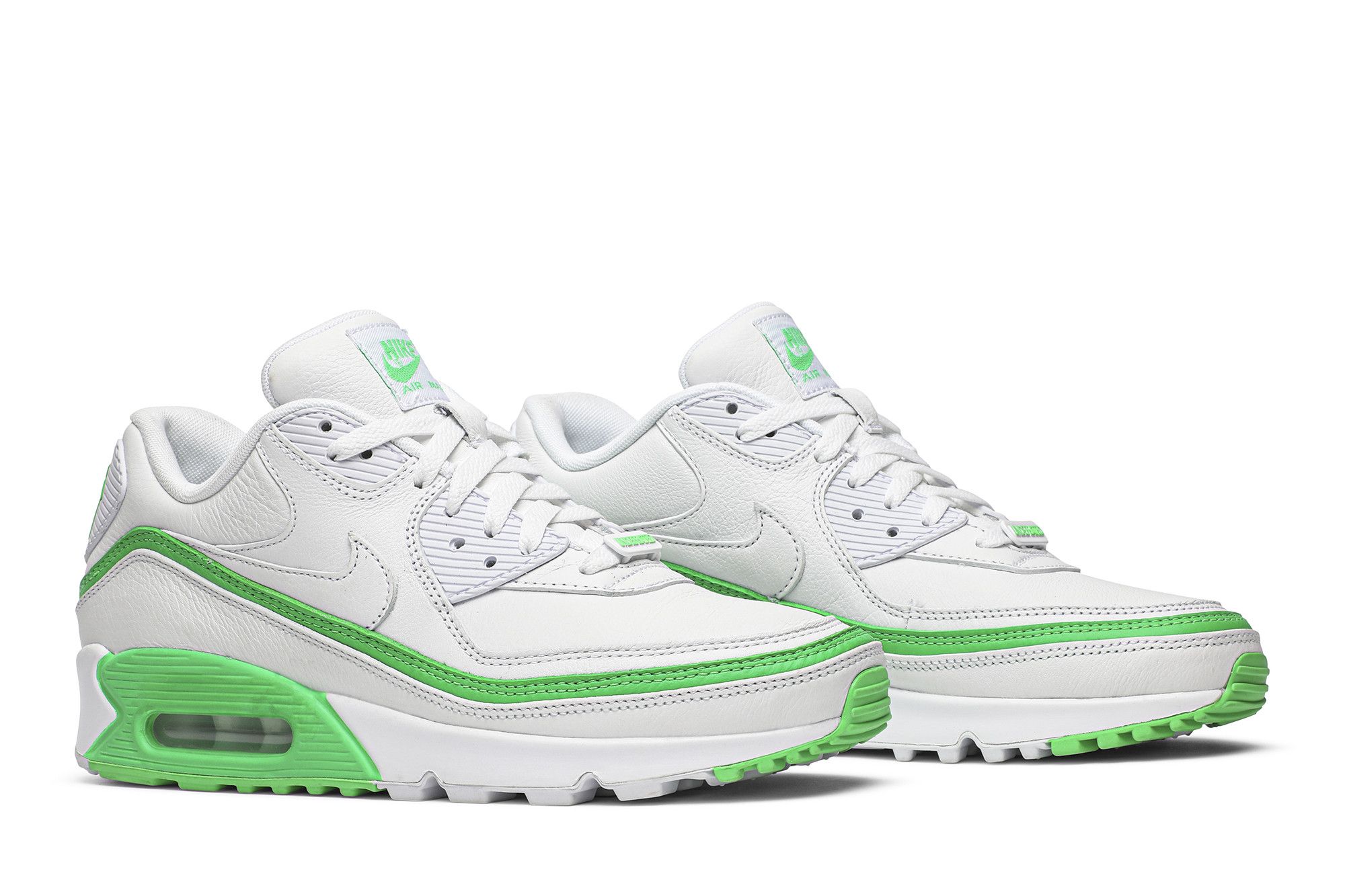 Buy Undefeated x Air Max 90 'White Green Spark' - CJ7197 104