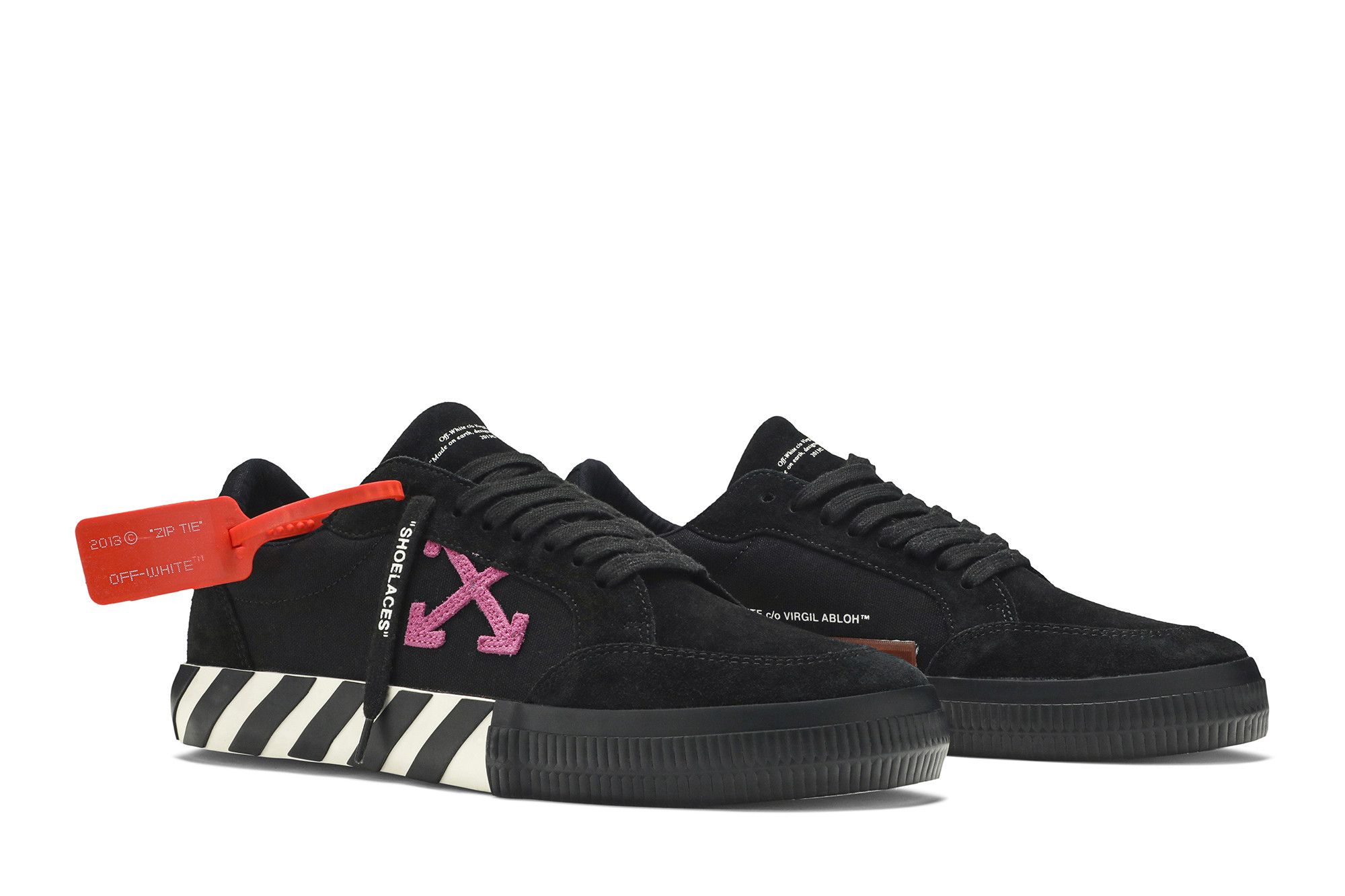 Buy Off-White Vulc Sneaker 'Black Fuchsia' 2019 Buy Off-White Vulc Sneaker 'Black Fuchsia' 2019