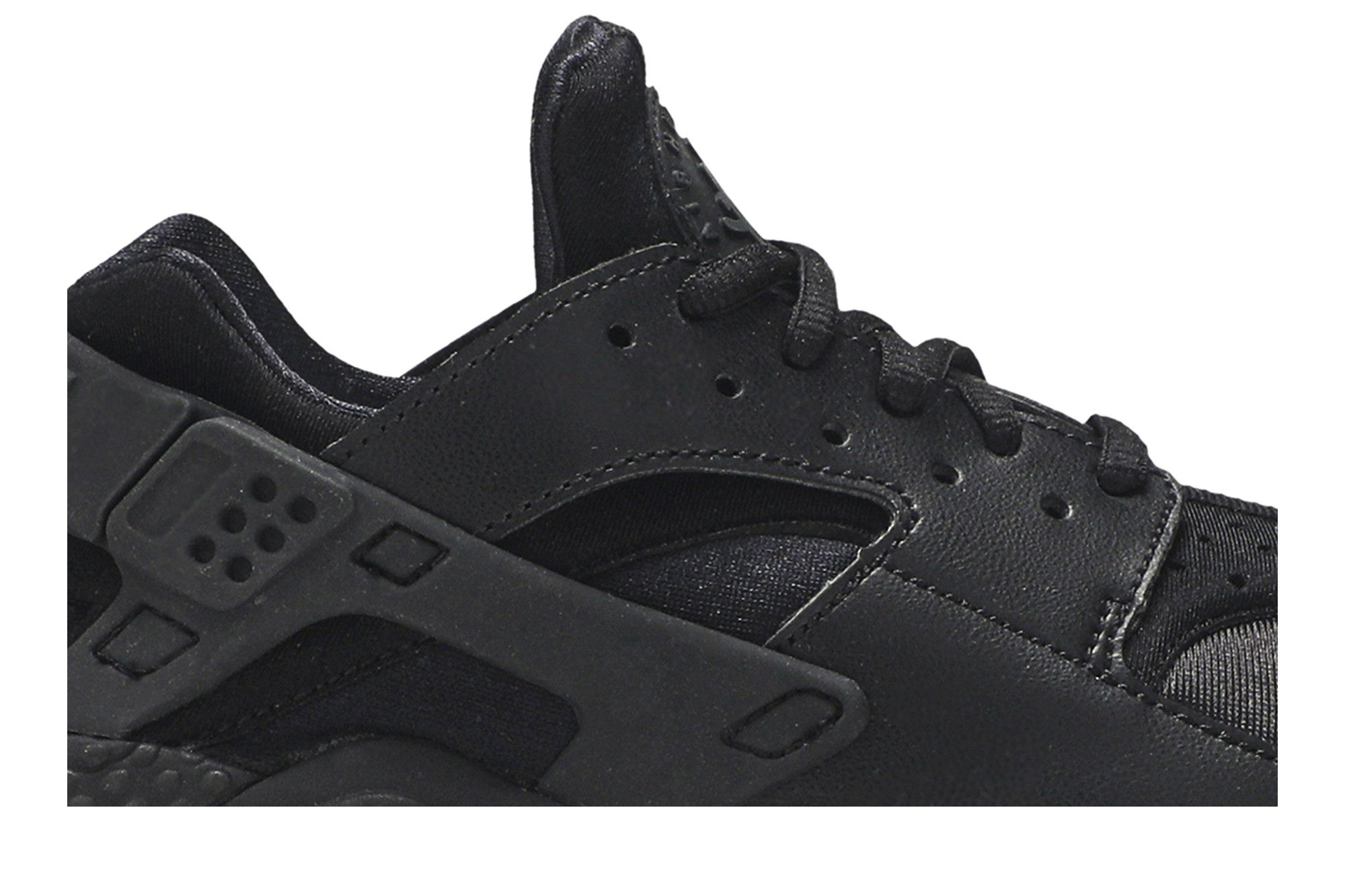 Black nike huarache run sales