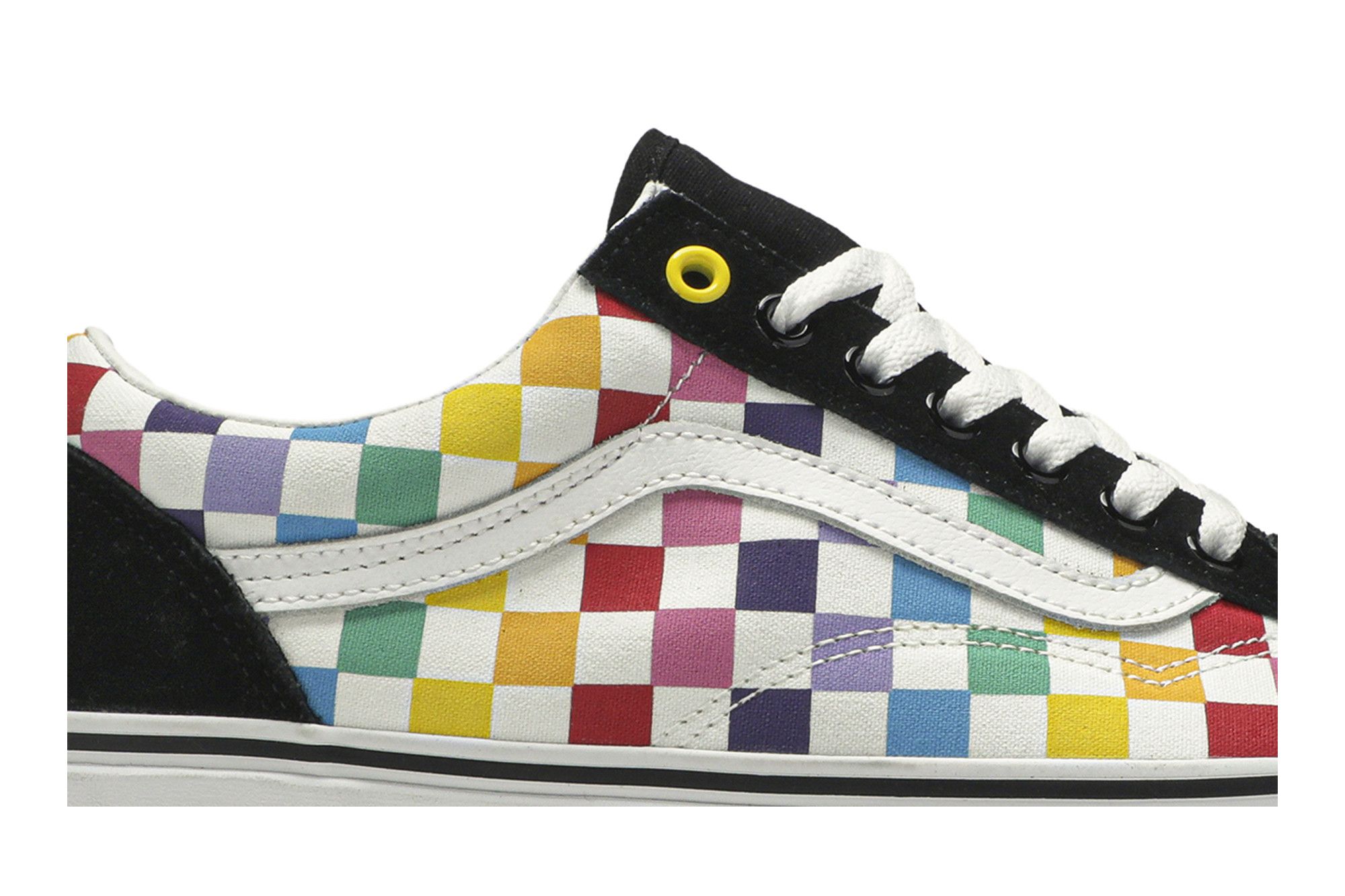 Size 10.0 Old Skool Rainbow Checkerboard