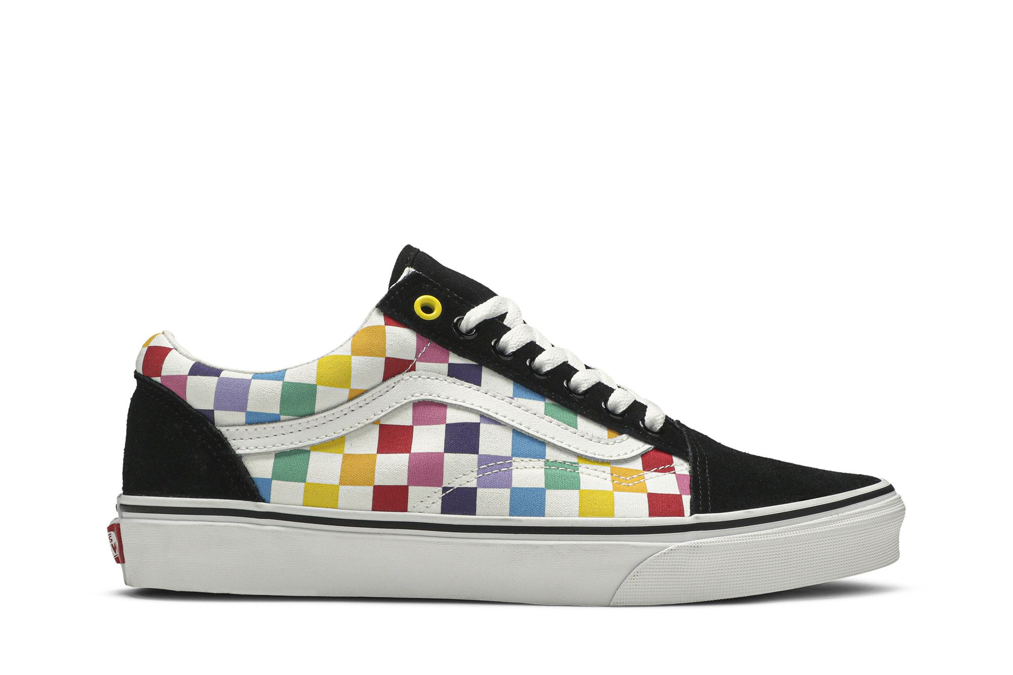 Rainbow checkered vans outfits shop