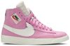 womens blazer rebel mid pink