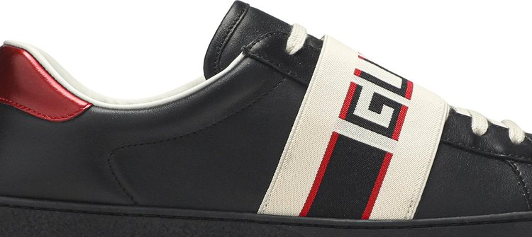 Gucci Ace Stripe Leather Black