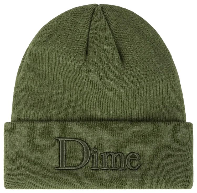 Dime Classic 3D Beanie Olive Green