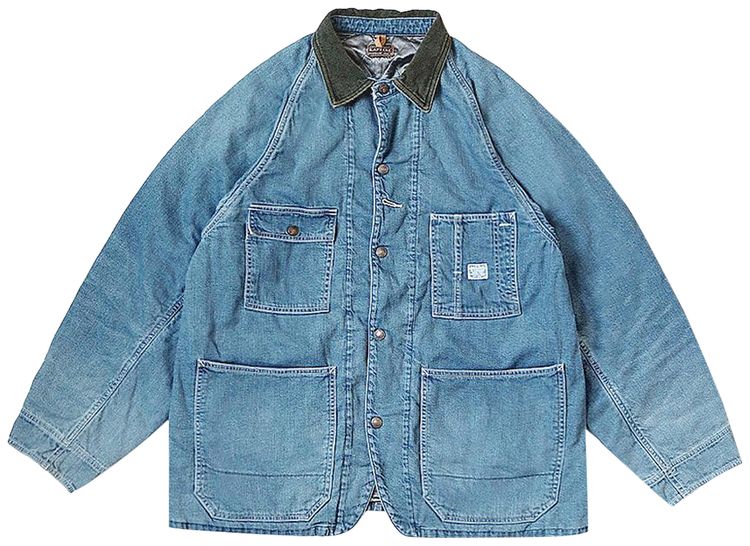 Kapital 8oz Denim Lining Cactus Coverall Processing Indigo Processing