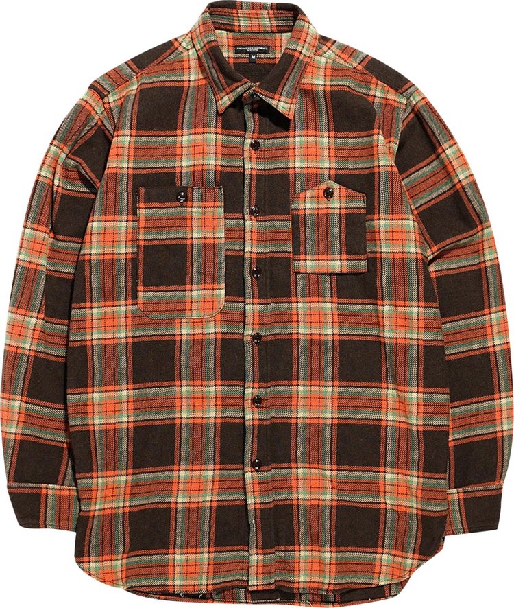 Engineered Garments Work Shirt 'Brown/Orange'