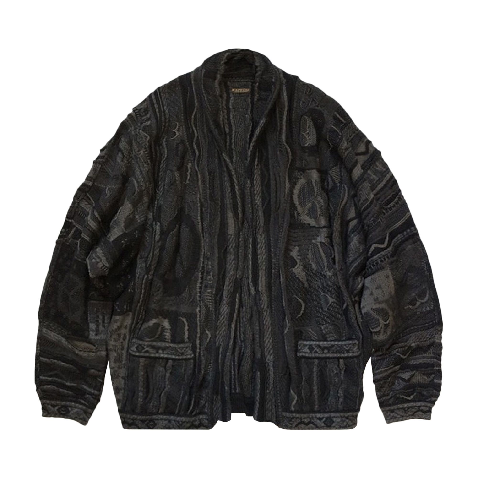 Buy Kapital 7G Boro Gaudy Cardigan 'Black' - EK 971 BLAC | GOAT