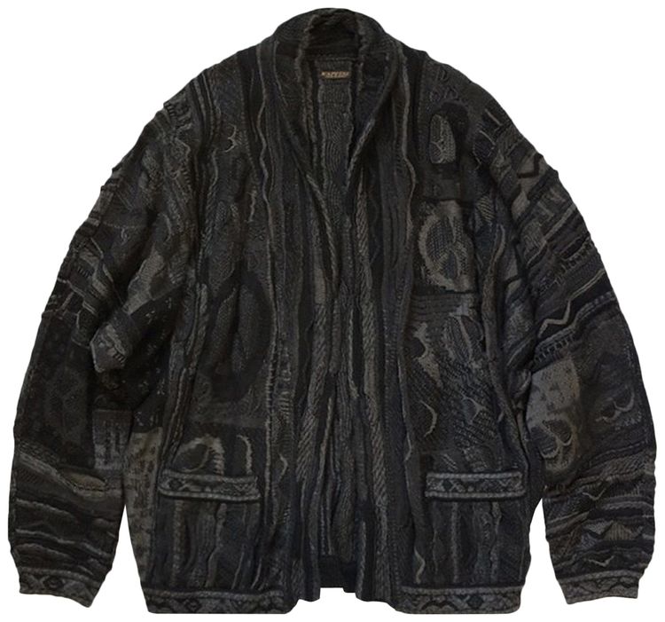 Kapital 7G Boro Gaudy Cardigan Black