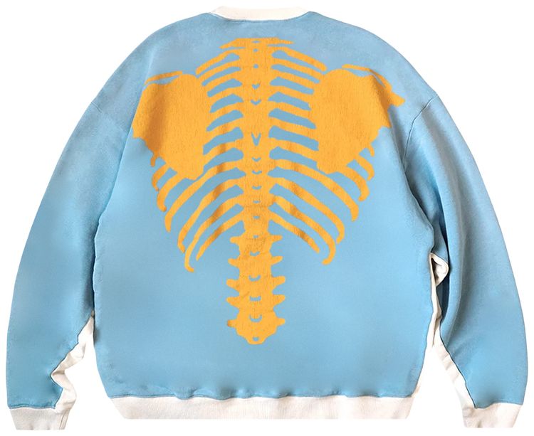 Kapital Fleece Knit 2Tones Remake Big Sweater Bone EcruSax