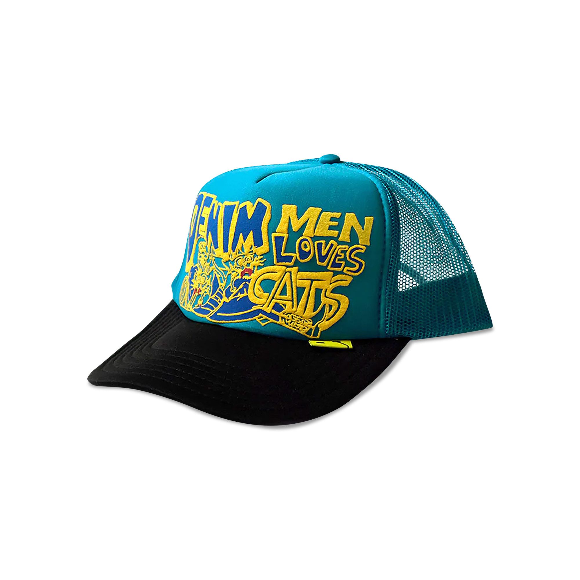 Buy Kapital Denim Men Love Cats Trucker Cap 'Blue/Black