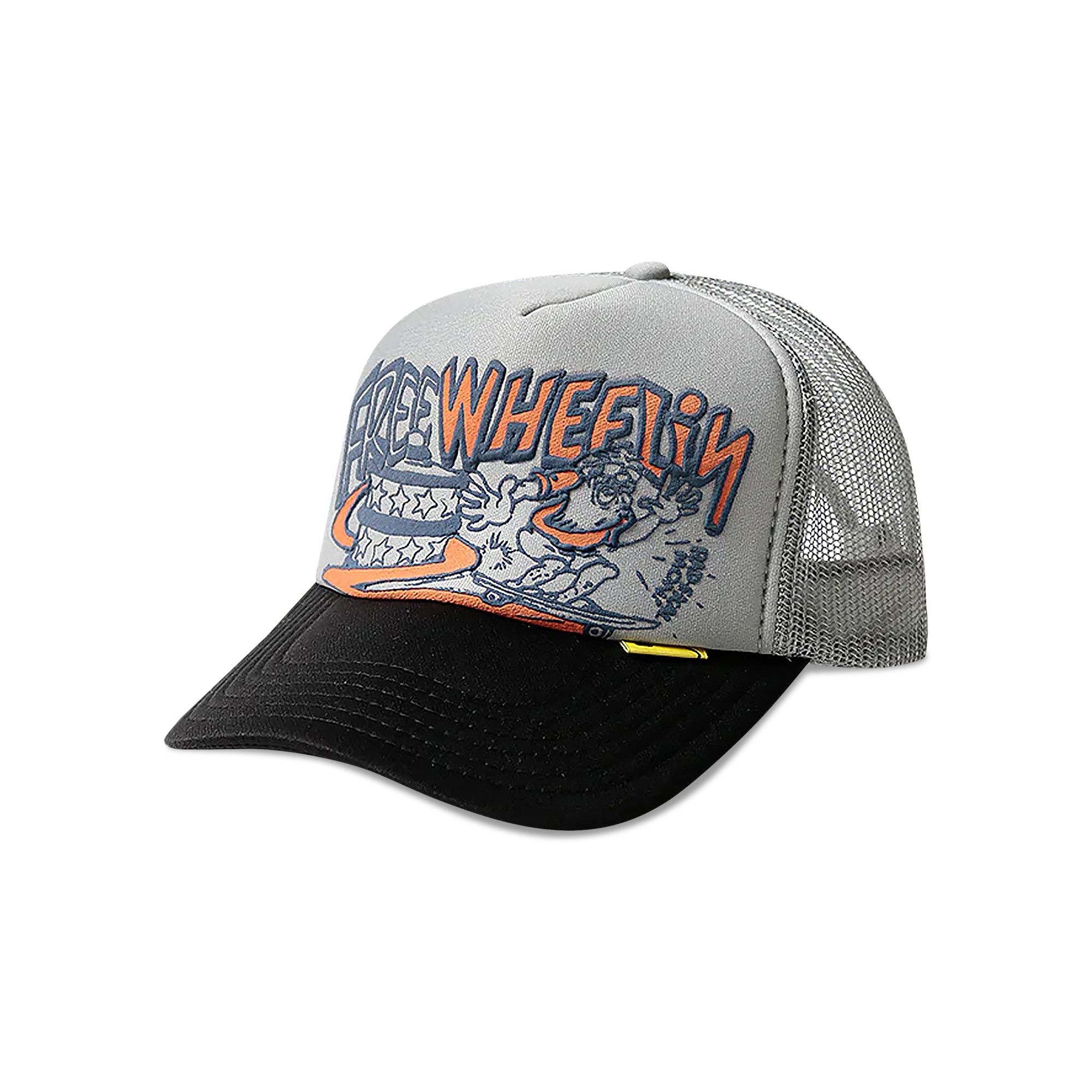 Buy Kapital Free Wheelin' Trucker Cap 'Grey/Black