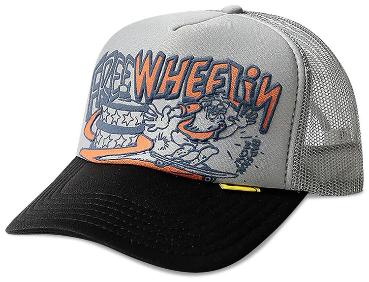 Kapital Free Wheelin Trucker Cap GreyBlack