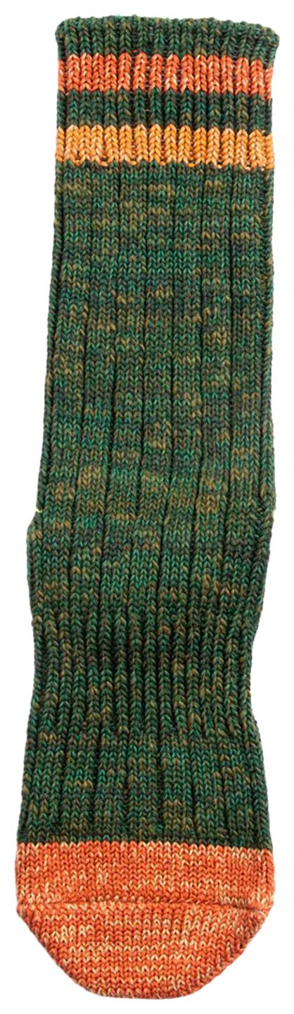 Kapital 60 Yarns Grandrelle Ivy Rainbowy Happy Heel Hold Socks Green