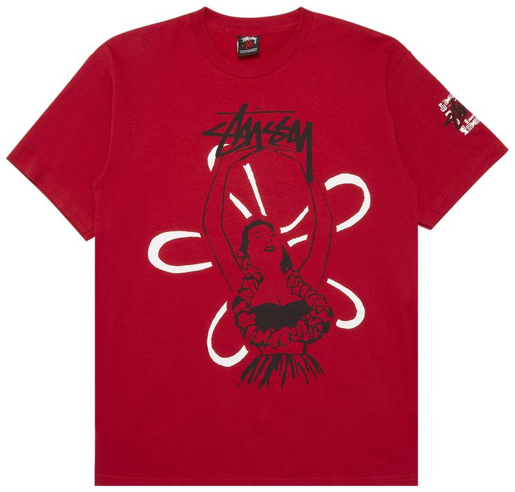 Stussy Gear Hula Dancer Tee Red
