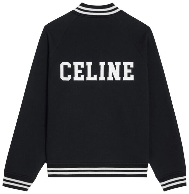 CELINE Teddy College Jacket BlackWhite