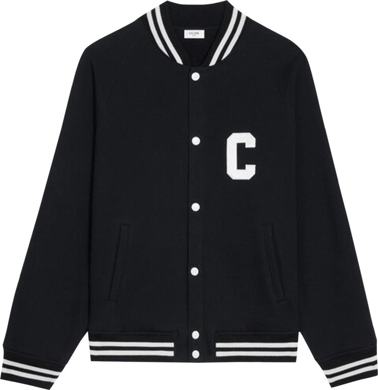 CELINE Teddy College Jacket 'Black/White'