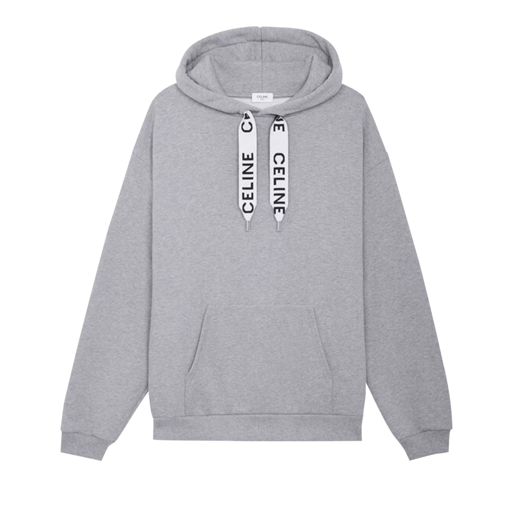 Buy CELINE Loose Kangaroo Pouch Hoodie 'Light Grey' - 2Y468670Q
