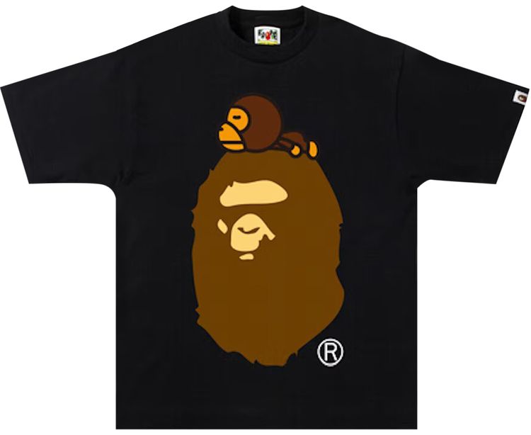 BAPE Milo On Big Ape Tee Black