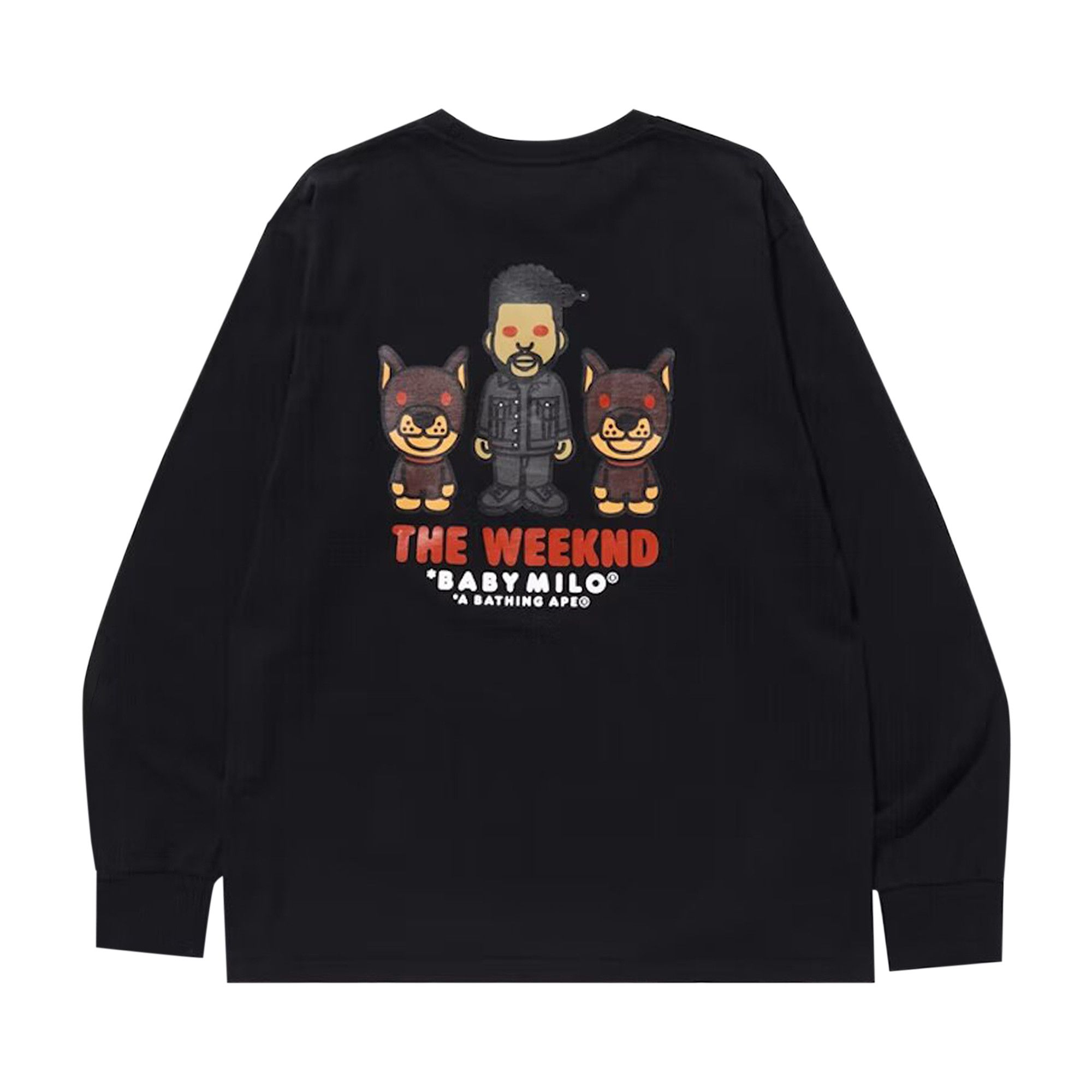 Buy BAPE x XO The Weeknd Long-Sleeve Tee 'Black' - 2F73 111