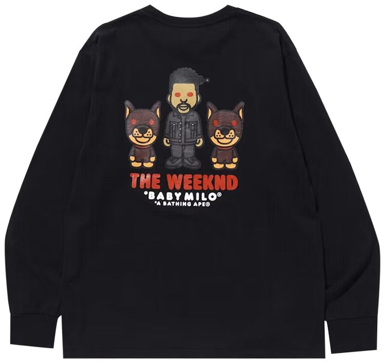 BAPE x XO The Weeknd Long Sleeve Tee Black