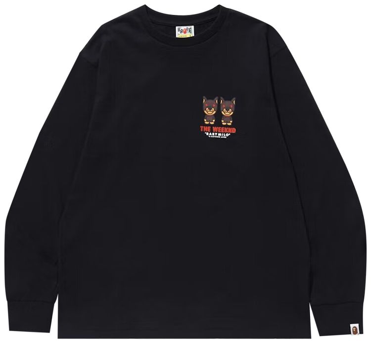 BAPE x XO The Weeknd Long Sleeve Tee Black