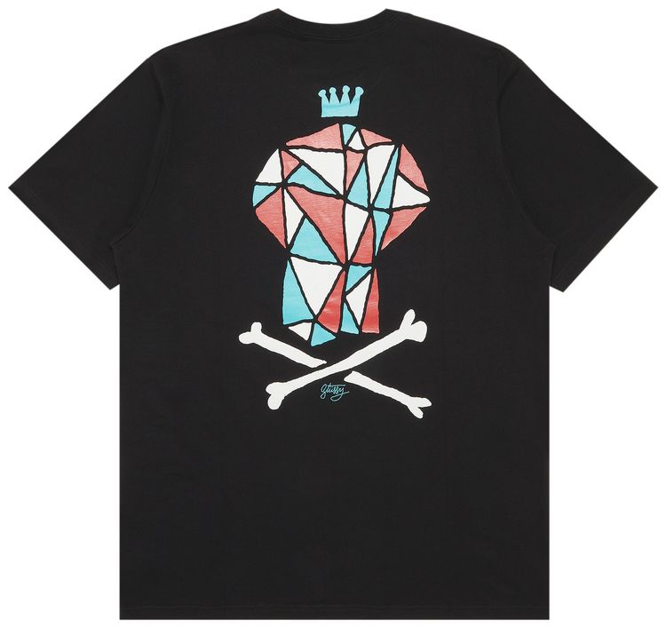 Stussy Skull Crown Triangle Tee Black