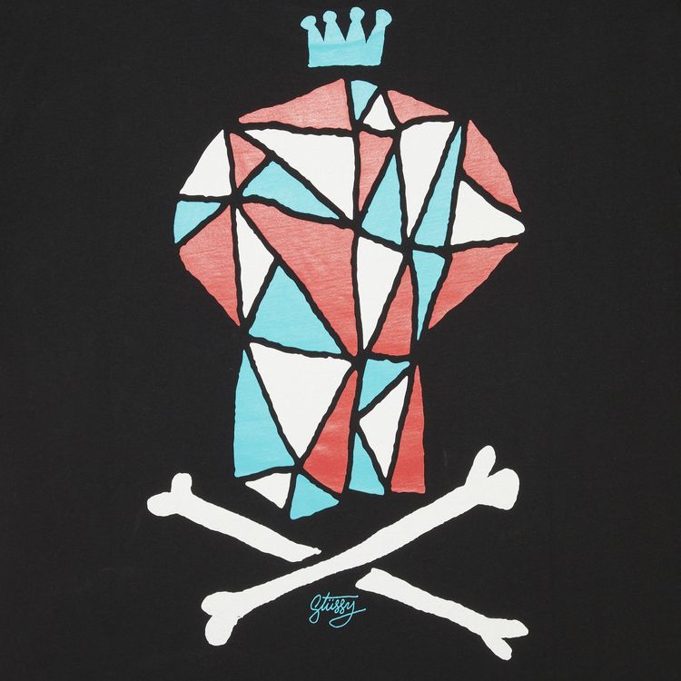 Stussy Skull Crown Triangle Tee Black