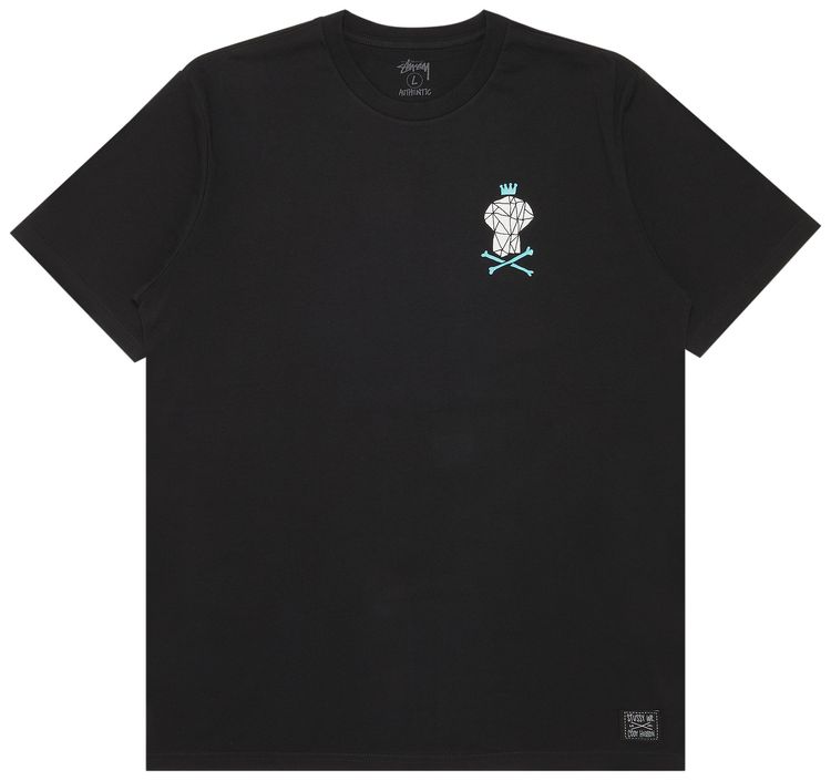 Stussy Skull Crown Triangle Tee Black
