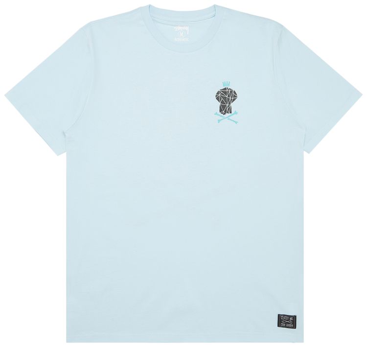 Stussy Skull Crown Triangle Tee Light Blue