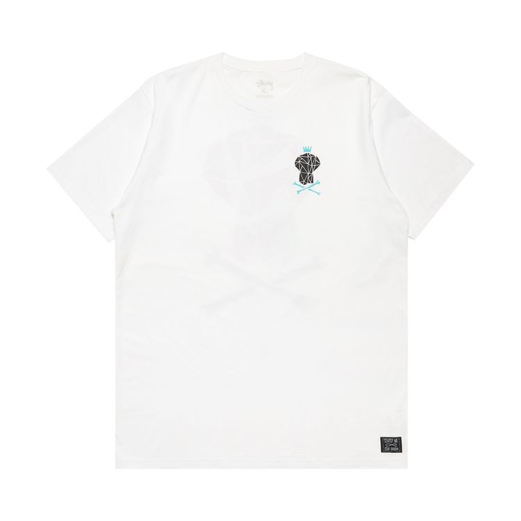 Stussy Skull Crown Triangle Tee White