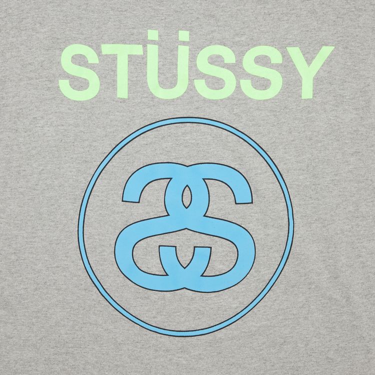 Stussy Script Tee Grey Heather