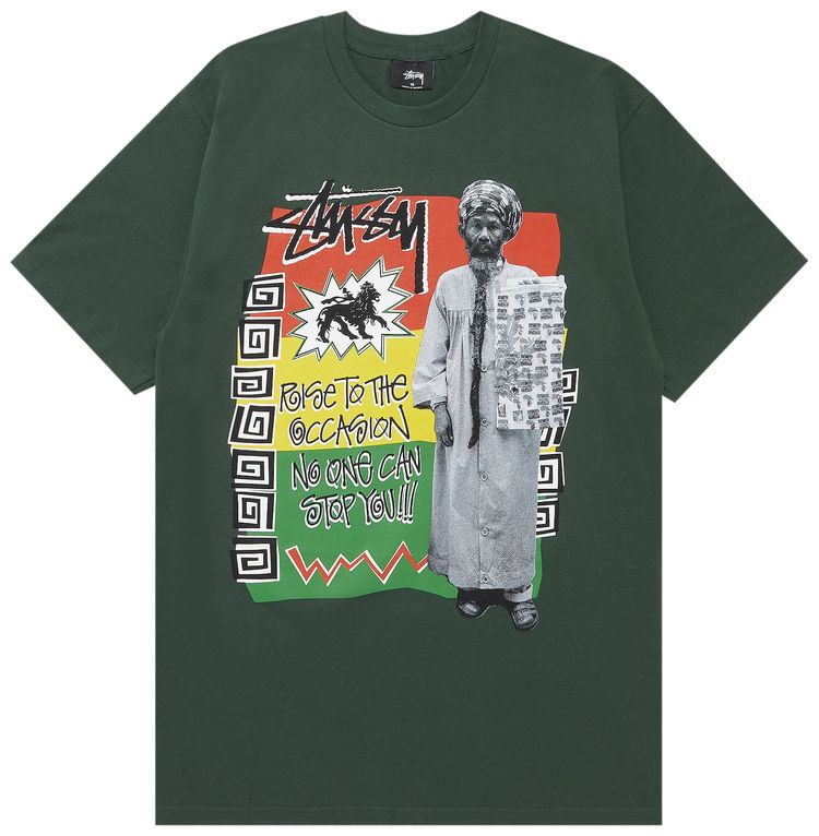 Stussy Rastafari Tee Pine