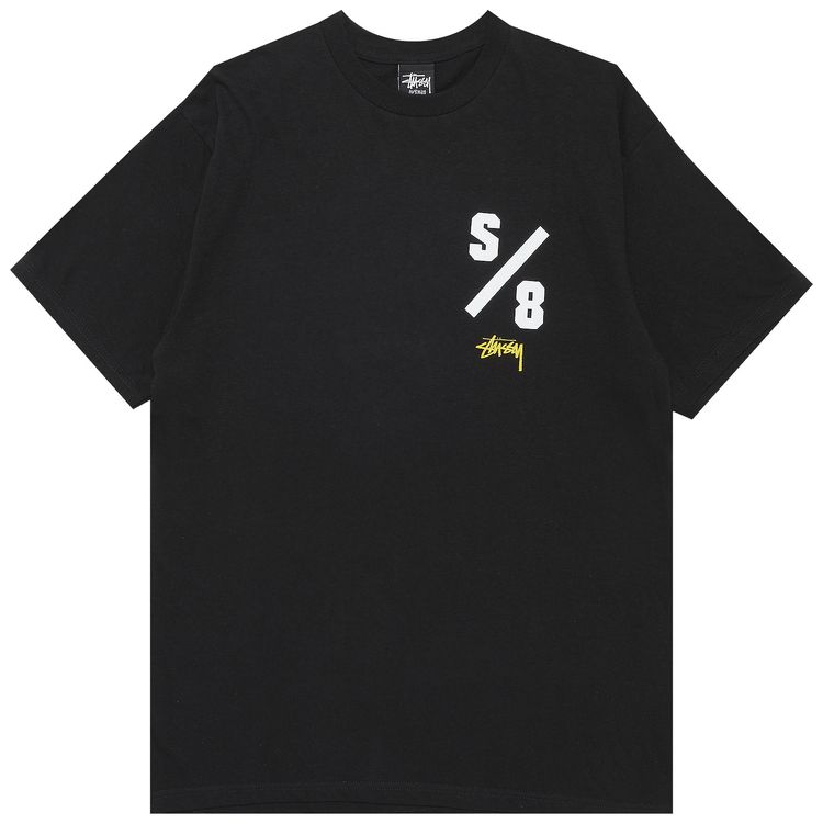 Stussy S8 Tee Black