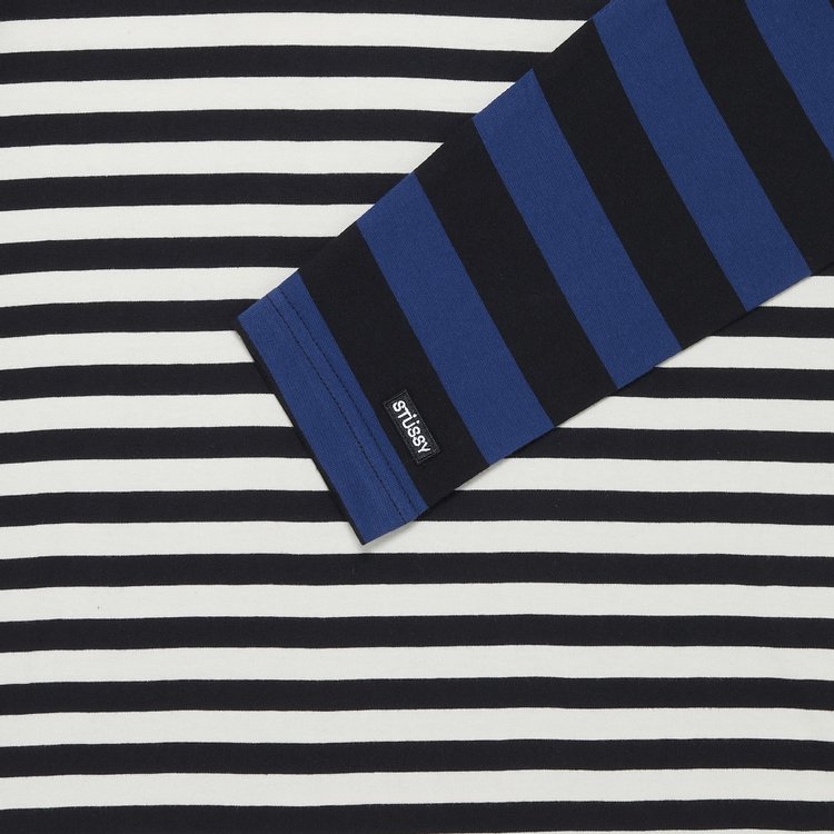 Stussy Chaos Stripe Long Sleeve Black