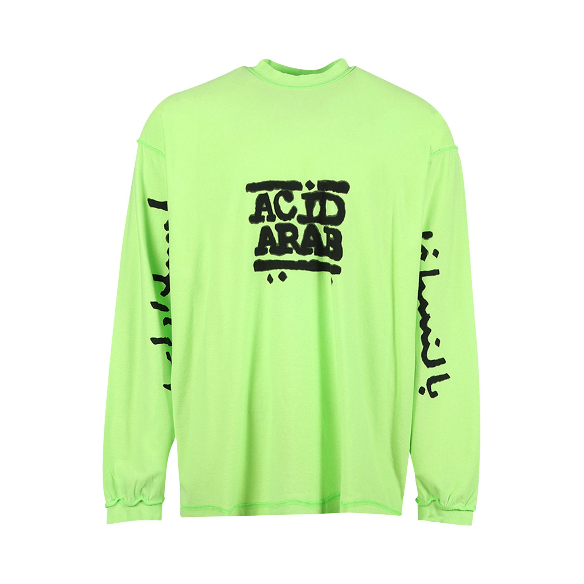 Achetez des Balenciaga T Shirt Fluo Green Black 707704 TMVP6 4162 GOAT FR