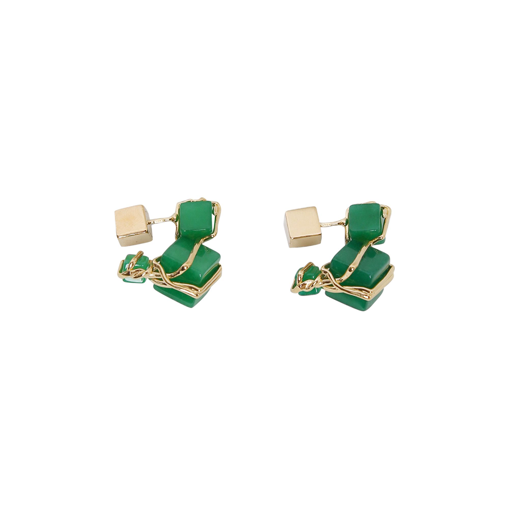 Buy Bottega Veneta Earrings 'Green Jade' - 707824 VCCT5 3808