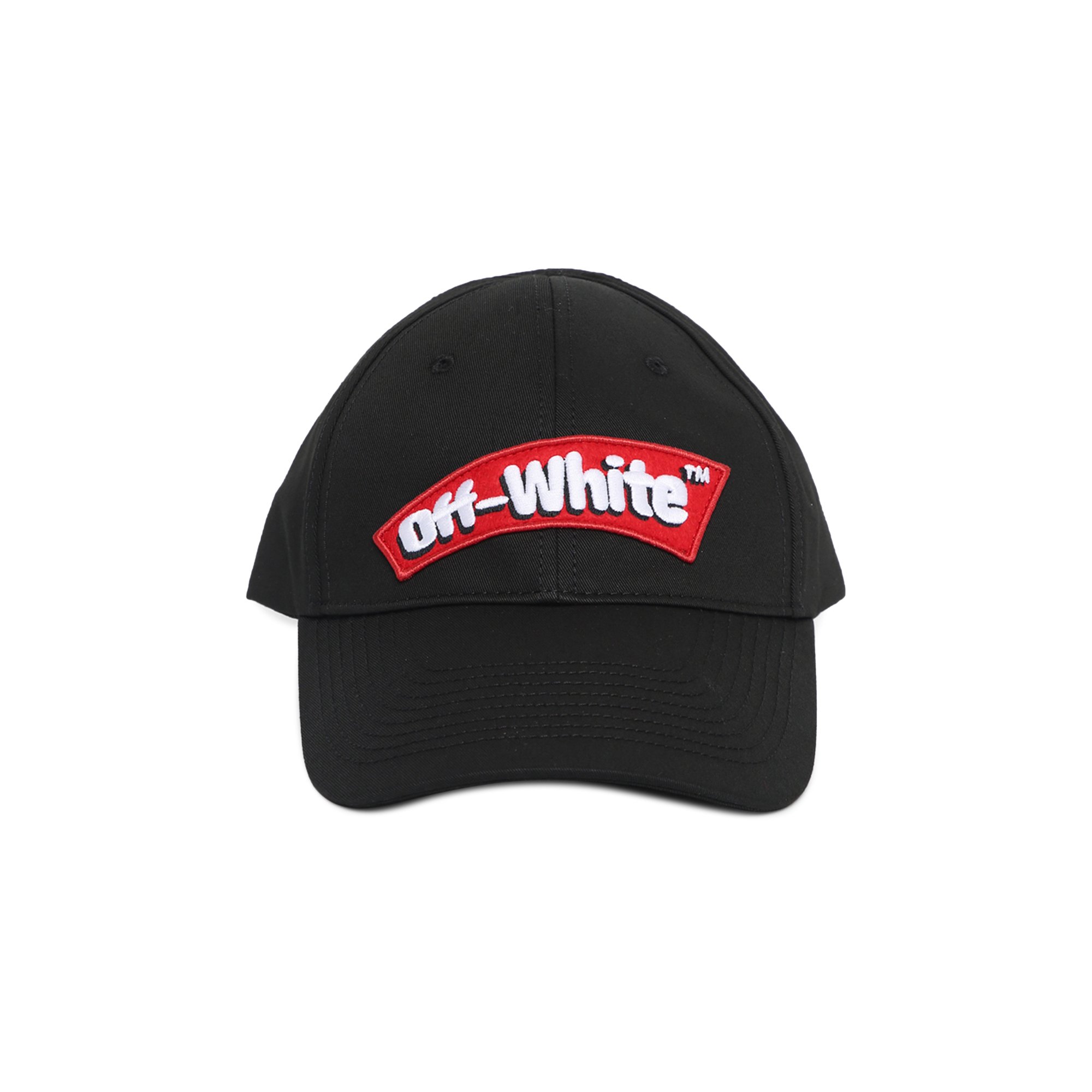 Off-White Candy Logo Baseball Hat 'Black/Red'