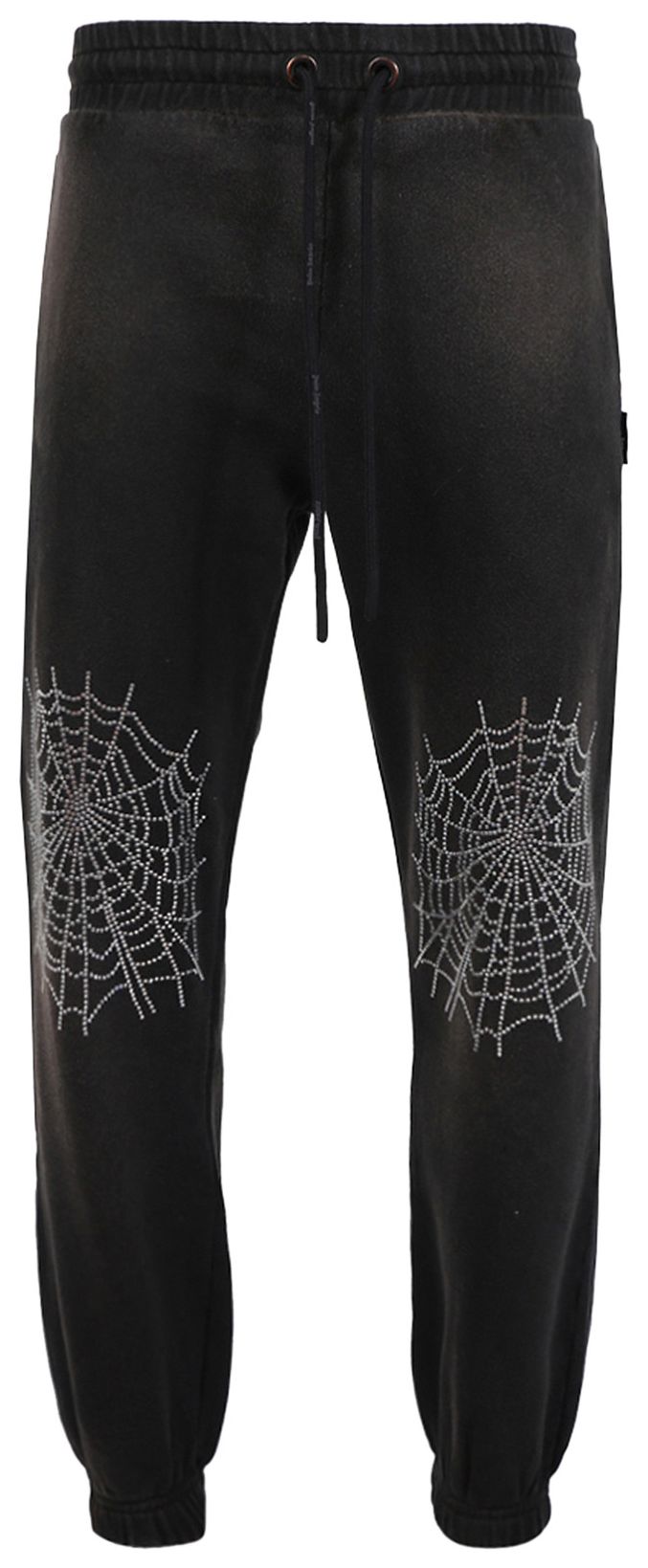 Palm Angels Spider Studded Sweatpants BlackSilver