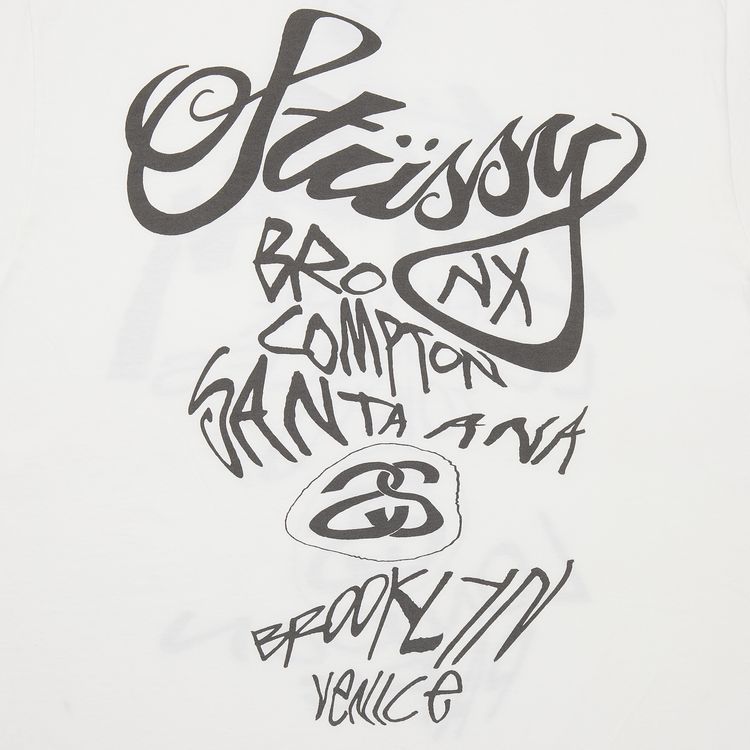 Stussy Warp Tee White