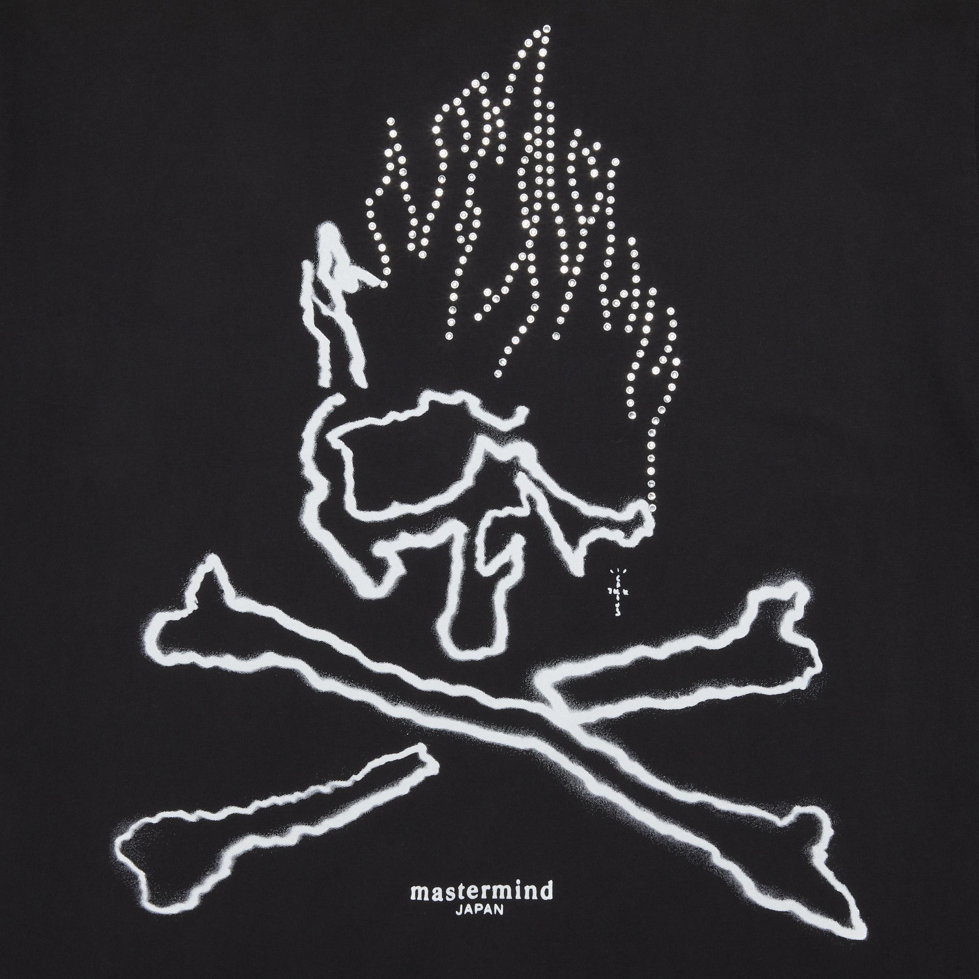 Size m Cactus Jack by Travis Scott For Mastermind Skull Tee 'Black'