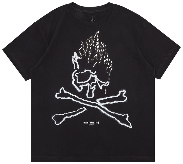 Cactus Jack by Travis Scott For Mastermind Skull Tee Black
