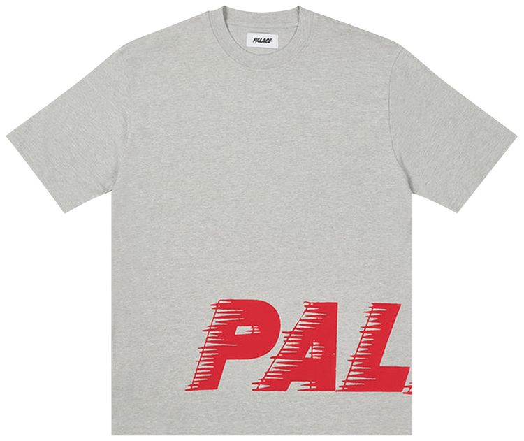 Palace Fast Wrap T Shirt Grey Marl