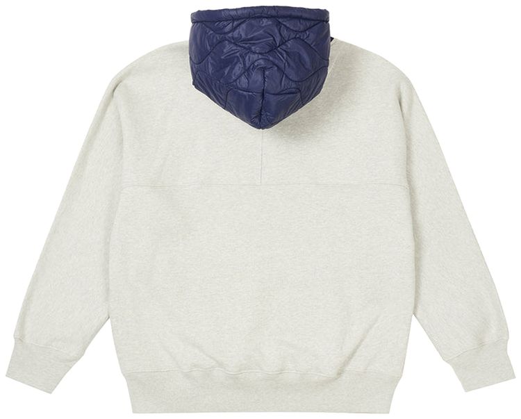 Palace Baffled Hood Grey Marl