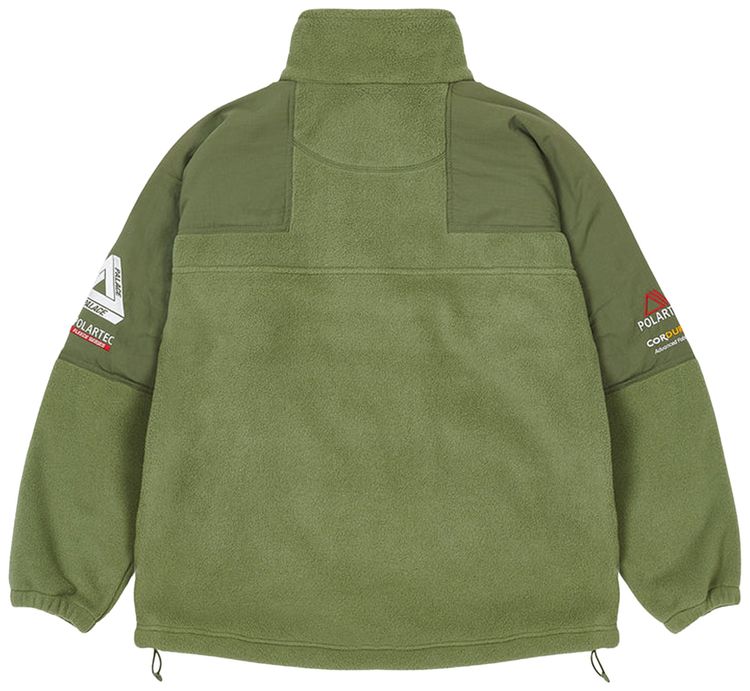 Palace Polartec Double Zip Funnel Olive
