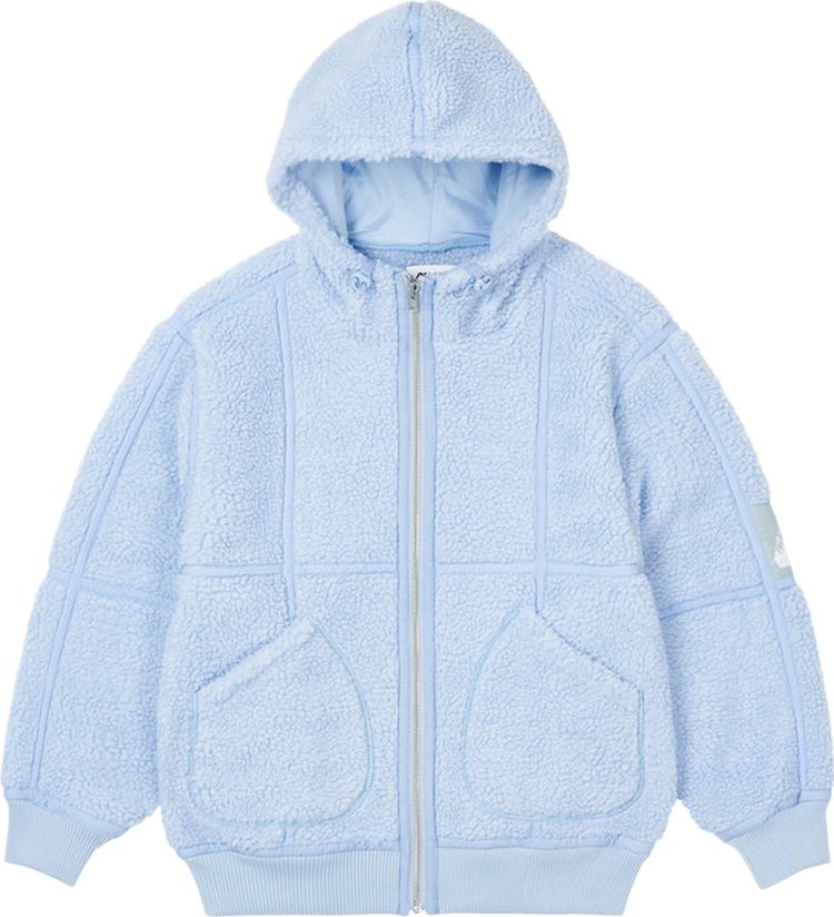 Buy Palace Sherpa Hooded Jacket 'Light Blue' - P23JK092 | GOAT