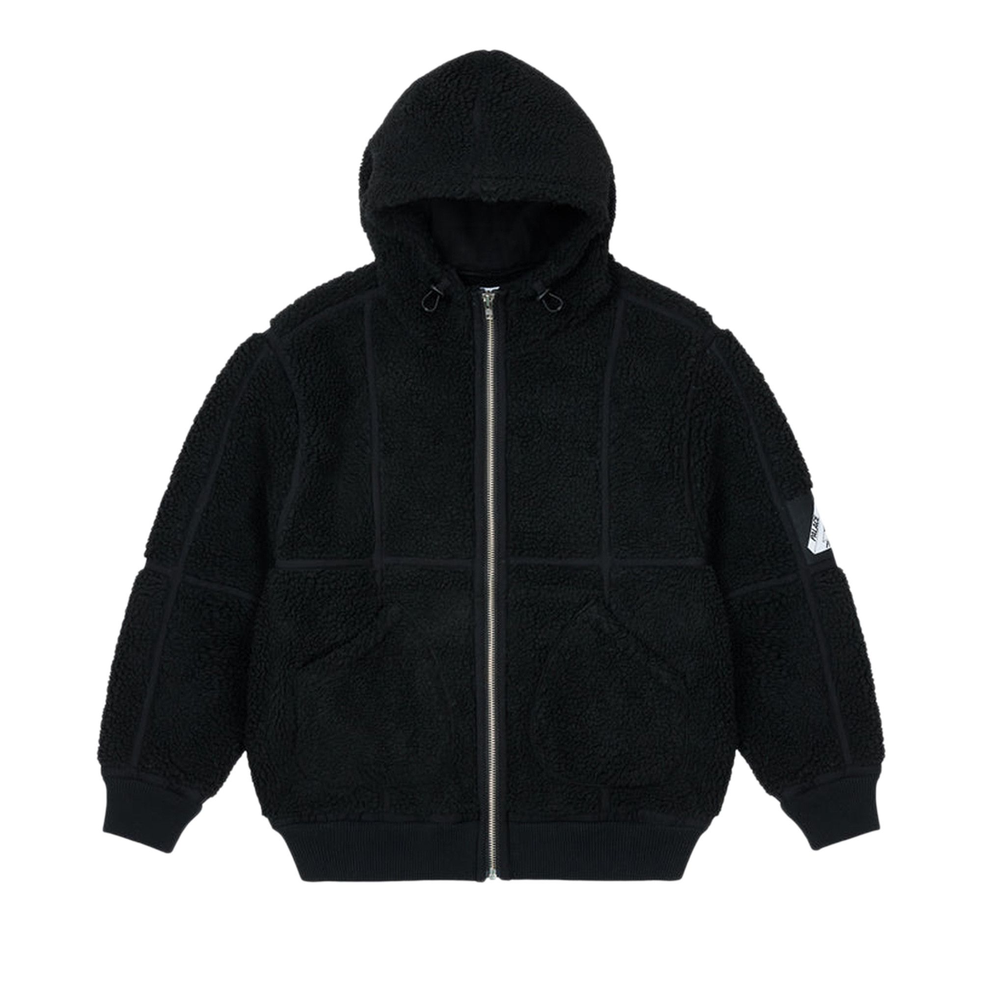 Size xl Palace Sherpa Hooded Jacket Black